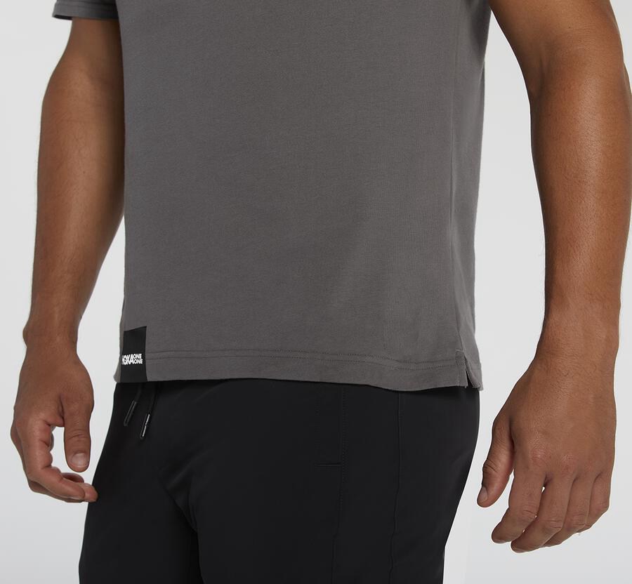 Tee Mens - Hoka One One Brand - Grey - VDPUBGJ-89